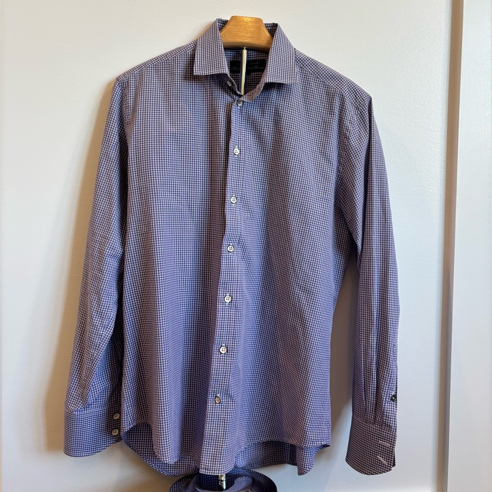 rag & bone for Barney’s Checked Button Down Men’s Size 15